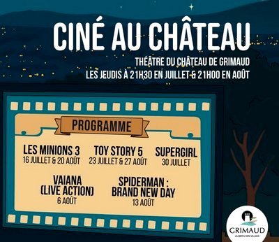 CINÉ AU CHÂTEAU TOUS LES JEUDIS