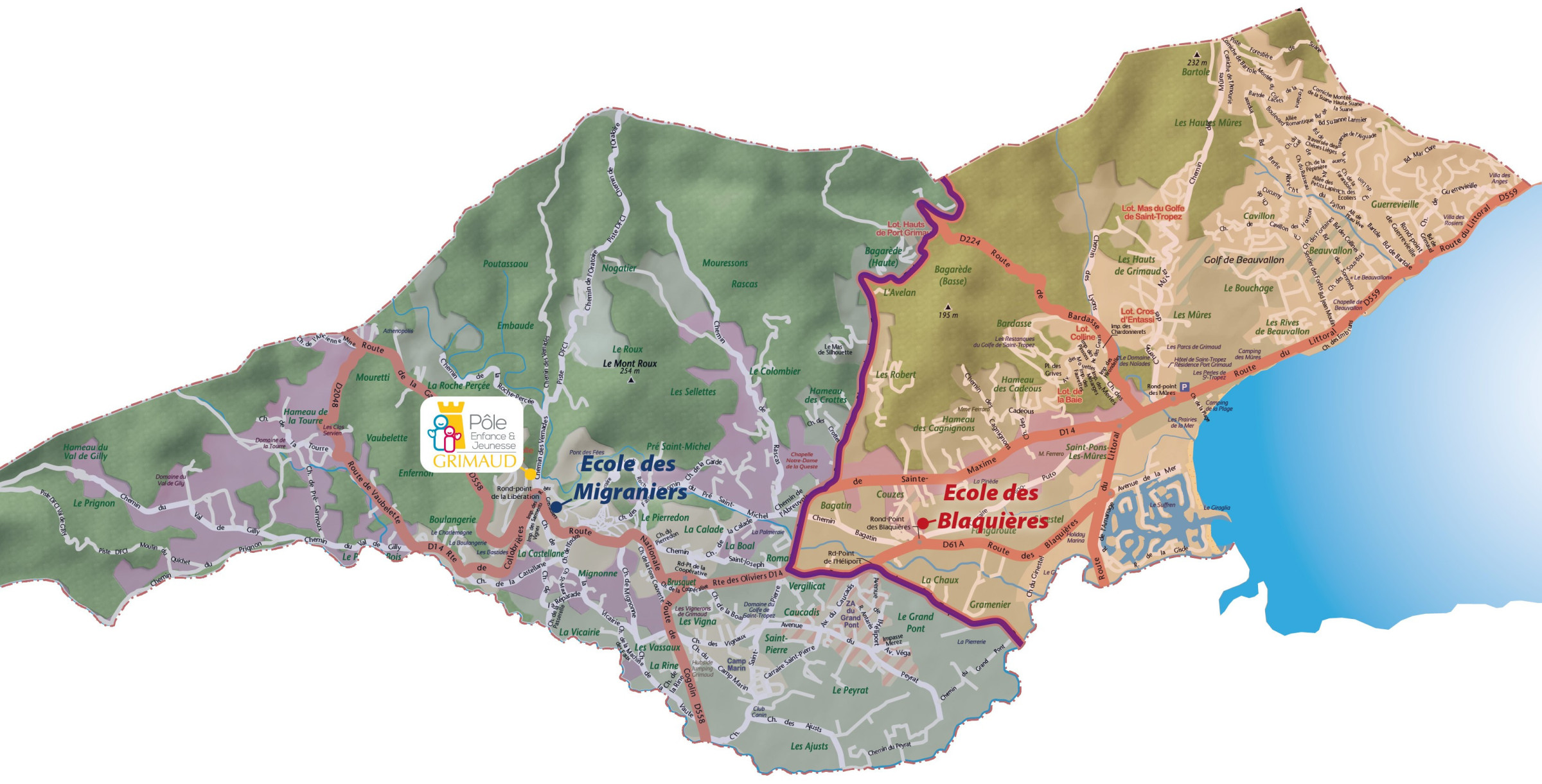 CARTE SCOLAIRE COMMUNE DE GRIMAUD